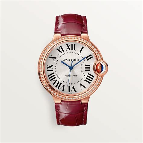 cartier ballon bleu rose gold replica|cartier ballon bleu diamond bezel.